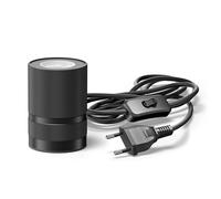 ledscom.de Lampada da tavolo LITO, interruttore, nero, 1x E27 max. 60W