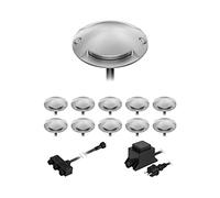 ledscom.de Lampada da terra a LED Bunda, 2 luci, per esterni, passabile, bianco caldo, set di 11