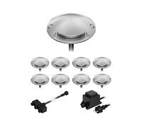 ledscom.de Lampada da terra a LED Bunda, 2 luci, per esterni, passabile, bianco caldo, set di 9