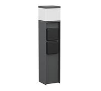 ledscom.de Lampada da vialetto/lampada da paletto PODEL per esterni, IP44, 39 cm, antracite, 1x G9 max. 10 W