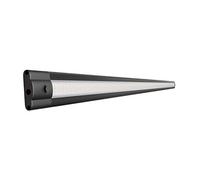 ledscom.de Lampada LED da incasso SIRIS nero opaco, bianco, 4100 K, a profilo piatto, 90 cm, 1044 lm, 10,2 W, 24 V CC, interruttore, sistema a innesto ATOM, IP20, alimentatore necessario (non