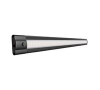 ledscom.de Lampada LED da incasso SIRIS nero opaco, bianco, 4100 K, piatta, 50 cm, 655 lm, 6,9 W, 24 V CC, interruttore, sistema a innesto ATOM, IP20, alimentatore necessario (non incluso)