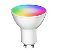 ledscom.de Lampadina GU10 LED RGB, PAR16, bianco caldo - bianco freddo (2900-6200 K), 5,5 W, 473lm, 103°, Smart Home, WLAN, Alexa, opaco