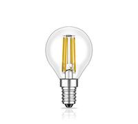 ledscom.de Lampadina LED E14, G45, bianco caldo (2700 K), 4,5 W, 542lm, dimmer a 3 livelli