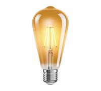 ledscom.de Lampadina LED E27, ST64, bianco extra caldo (2200 K), 4 W, 489lm, color oro