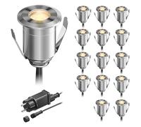 Lampada da incasso a pavimento a LED BINO per esterni IP67 32mm Ø bianco caldo