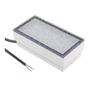 ledscom.de Luce da incasso a terra in pietra LED CUS per esterni, IP67, angolare, 20 x 10 cm, 2,8 W, 251lm, bianco caldo