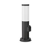 ledscom.de Luce da sentiero/bitta luminosa/luce da giardino PORU per esterni, IP44, 38 cm, nero, 1x E27 max. 40W, presa, luce da sentiero, presa da giardino, lampada da sentiero, illuminazione