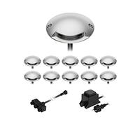 ledscom.de Luce di superficie a LED Bunda, 1 lampada, per esterni, transitabile, bianco caldo, set da 11