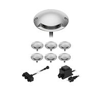 ledscom.de Luce di superficie a LED Bunda, 1 lampada, per esterni, transitabile, bianco caldo, set da 7