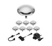 ledscom.de Luce di superficie a LED Bunda, 1 lampada, per esterni, transitabile, bianco caldo, set da 8