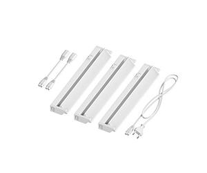 ledscom.de Luce LED sotto il mobile LIWO 35cm, girevole, 538lm ciascuno, bianco Set di 3