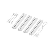 ledscom.de Luce LED sotto il mobile LIWO 35cm, girevole, 538lm ciascuno, bianco Set di 4