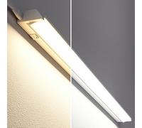 ledscom.de Luce LED sottopensile LIWO 91cm, con cavo di collegamento, orientabile, 1597lm, bianco caldo/bianco