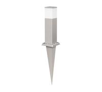 ledscom.de Paletto luminoso POLLY con picchetto a terra per esterni, 35cm, cromo, incl. lampadina G9, 596lm, bianco