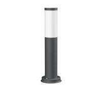 ledscom.de Paletto luminoso PORU antracite per esterni, rotondo, 39 cm, incl. lampada E27, classe di efficienza energetica A, smerigliato (bianco caldo, 4W, 935lm)