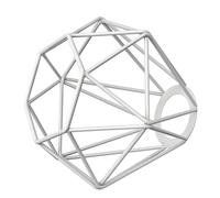 Paralume a gabbia bianco 160 mm Ø