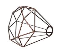 ledscom.de Paralume a gabbia, bronzo, Ø 200 mm
