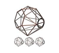 ledscom.de Paralume a gabbia Set 4 pezzi Bronzo E27/E14 Ø 160 mm