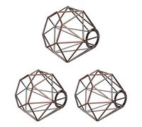 ledscom.de 3 pezzi paralume a gabbia, bronzo, E27 / E14, 160mm Ø