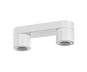 ledscom.de Plafoniera ELEKTRA, 2 luci, porcellana, bianco lucido, 2x E27 max. 60W