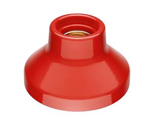 ledscom.de Plafoniera/porta lampada ELEKTRA, porcellana, rosso lucido, 1x E27 max. 300W