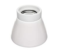 ledscom.de Plafoniera/porta lampada MINZ, porcellana, bianco lucido, 1x E27 max. 300W