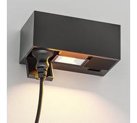 ledscom.de Presa a muro WAST per esterni, IP44, a 2 ingressi, antracite, in ownlight LED, 430lm, bianco caldo