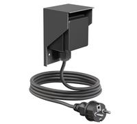 ledscom.de Presa a vista PIWI per esterni con cavo da 2 m, IP44, a 1 presa, antracite