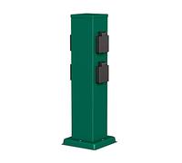 Colonna da giardino POLLY per esterno IP44 a 4 vie in acciaio inox verde
