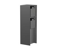 ledscom.de Presa di corrente POMI per esterni, IP44, 2 vie, acciaio inox, antracite, angolare, 23 cm
