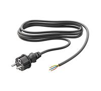 ledscom.de Spina Schuko tipo F con cavo esterno, 2 m, nera, 3 x 0,75 mm²