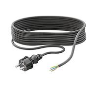 ledscom.de Spina Schuko tipo F con cavo esterno, 5 m, nero, 3 x 0,75 mm²
