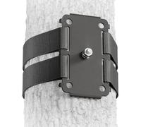 ledscom.de Supporto a cinghia ZURR per apparecchi di illuminazione con filettatura M6, per pali e alberi fino a 145 cm di circonferenza, in acciaio inox