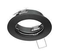 ledscom.de Telaio da incasso a soffitto, colore nero opaco (LED/alogeno/GU10/MR16/PAR16/50 mm)