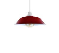 LEDSone 36cm Retro Pendant Lampshade Facile Installazione Pendant Light Vari Interni Industriale Loft Style Metal Paralume (Rosso)