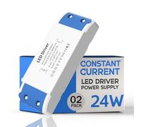 LEDSone Confezione da 2 driver LED da 24 W 280 mA a corrente costante, trasformatore CA 100-265 V per faretti LED e plafoniere, uscita stabile con protezione da sovraccarico
