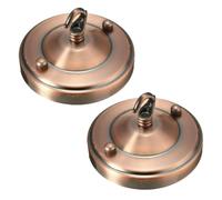 LEDSone Confezione da 2 Ganci per Lampadari da Soffitto in Rame per Lampadari da Soffitto Accessori per Lampadari da Soffitto e da Parete in Metallo Antico da 108 mm, Confezione da 2