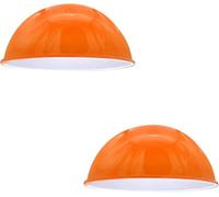 LEDSone Confezione da 2 paralumi arancioni per plafoniere, lampada a sospensione moderna, paralume da 21 cm per cucina, camera da letto o soggiorno, paralume a soffitto a LED