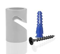 LEDSone Decentralizer - Ganci per cavi a sospensione a soffitto o a parete, ganci a V in metallo per cavi elettrici in tessuto, lampade a sospensione, clip per cavi e organizer per apparecchi di