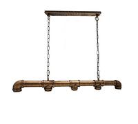 LEDSone Lampada a sospensione in metallo Steampunk in stile vintage retrò industriale a 5 vie in rame spazzolato