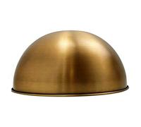 LEDSone Lampada da soffitto, a sospensione, da parete, vintage/industriale, facile da montare, a forma di cupola, con paralume in metallo E27, 60 W, per soggiorno, cucina, bar, hotel. (Ottone Giallo)