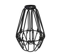 LEDSone Lampadario moderno vintage bianco industriale in metallo rustico con paralume vintage aperto a forma di diamante, gabbia metallica