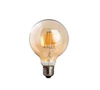LEDSone Lampadina LED Edison dimmerabile 8W 450 lumen, forma globo G95, vetro trasparente, bianco caldo 2700K, luce di Natale, attacco standard E27 (1)