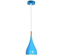 LEDSone Moderna lampada a sospensione a forma di goccia blu, illuminazione industriale a sospensione, ideale per sala da pranzo, bar, club e ristoranti (blu)