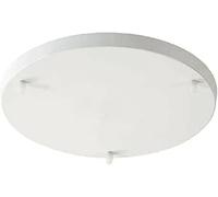 LEDSone Multi Outlet - Rosone da soffitto a 3 punti, in ottone, a goccia multipla, per soffitto o plafoniera a sospensione, illuminazione industriale vintage (Bianco, 1 confezione)