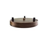 LEDSone Multi Outlet - Rosone da soffitto a 3 punti, in ottone, a goccia multipla, per soffitto o plafoniera a sospensione, illuminazione industriale vintage (Rame Spazzolato - 1 confezione)