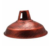 Ledsone Paralume Attico Stile Metallo Pendente a Soffitto Lampada Rustico Rosso