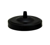 LEDSone Plafoniera a punto singolo, piastra di montaggio per lampade a sospensione, 108 mm, in metallo anticato, colore nero, con accessori per plafoniere e lampade da parete (nero)
