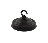 LEDSone Rosone da soffitto vintage nero opaco metallo 10,5 cm antico singolo esterno montaggio laterale con accessori per lampadari lampade a sospensione lampade da parete luci da appendere fioriere